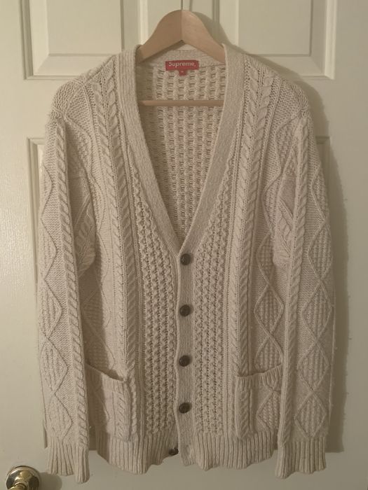 Supreme Supreme Cable Knit Cardigan | Grailed