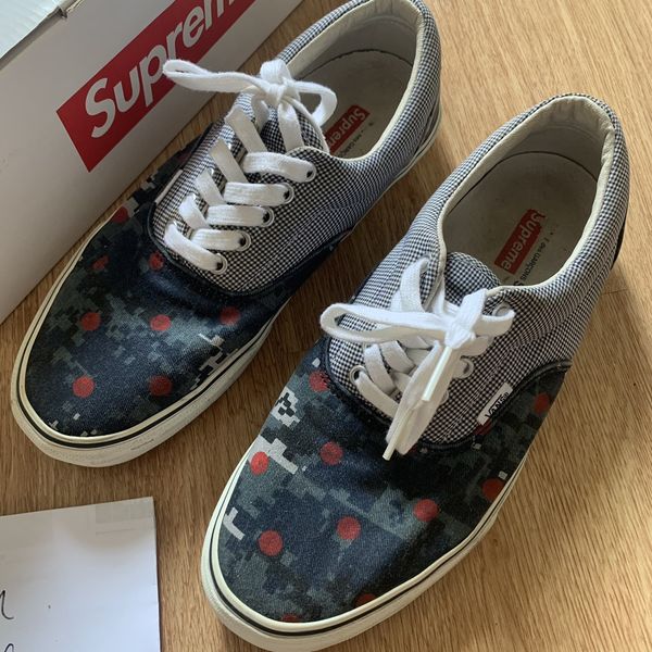 Supreme x vans on sale camo