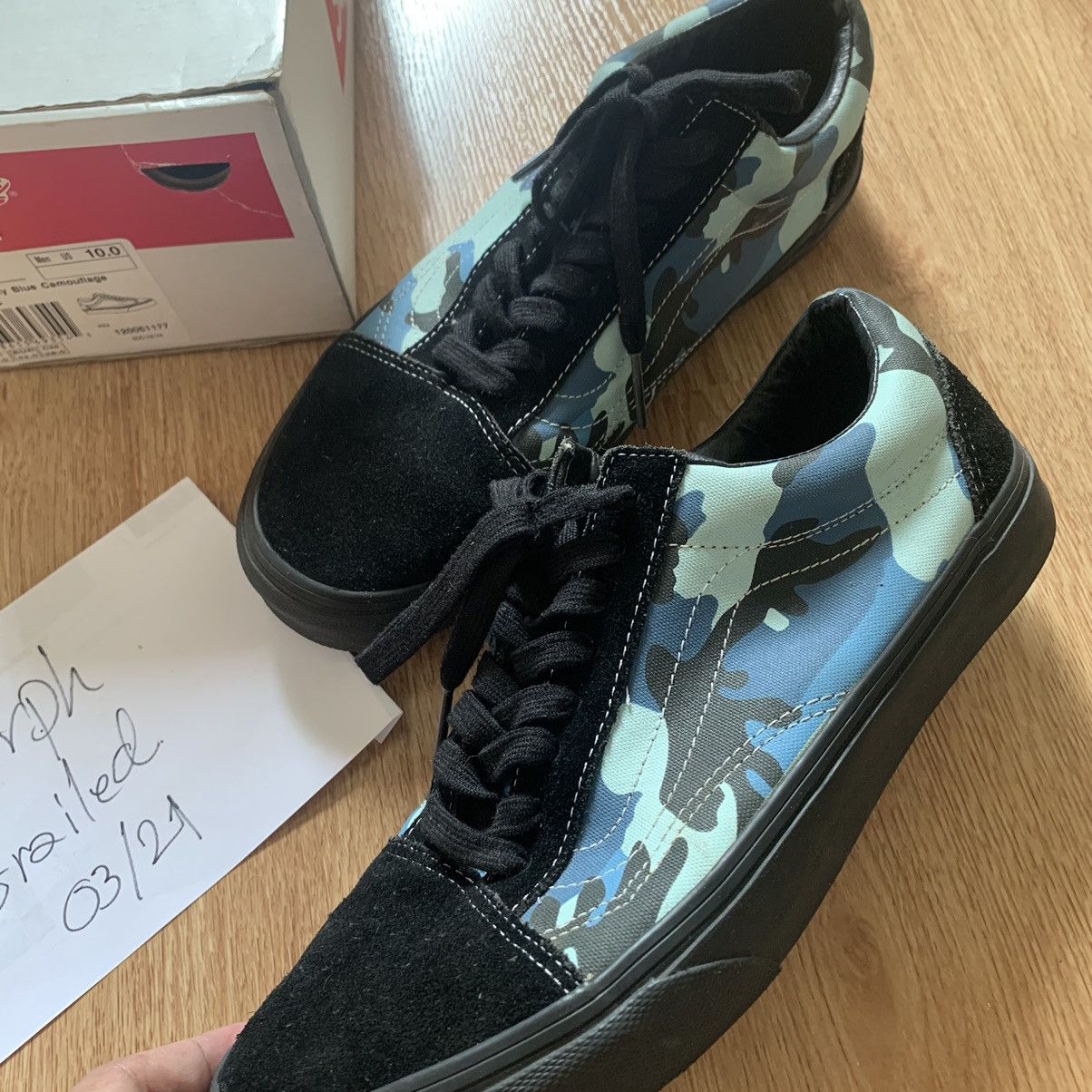 Supreme × Vans Vans Old Skool x Supreme Sky Blue Camouflage Supreme × Vans Vans Old Skool x Supreme Sky Blue Camouflage