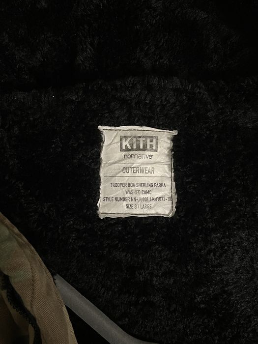 Kith Kith x nonnative Trooper Boa Shearling Parka | Grailed