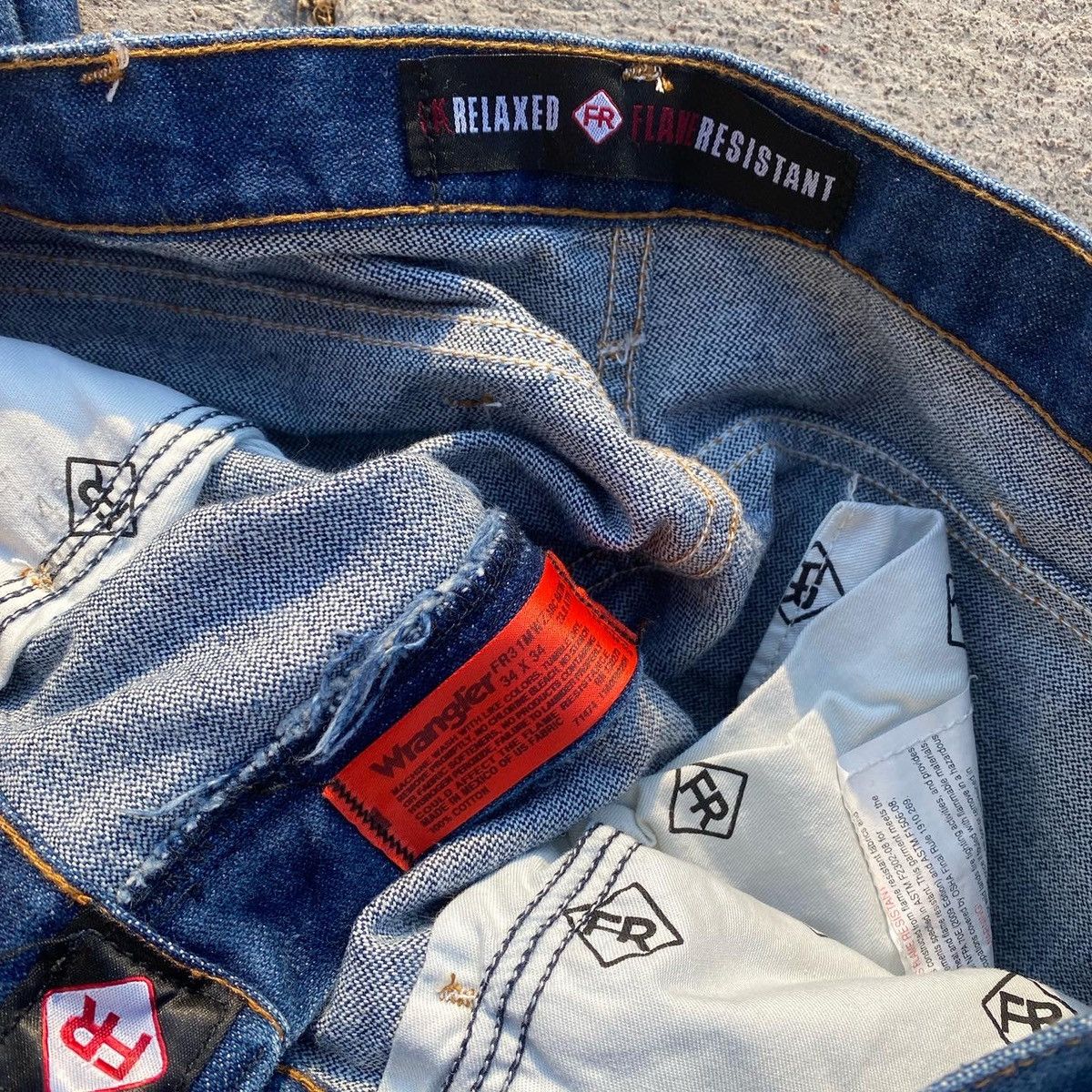 Vintage Rare vintage fire resistant wrangler jeans Size US 34 / EU 50 - 3 Preview