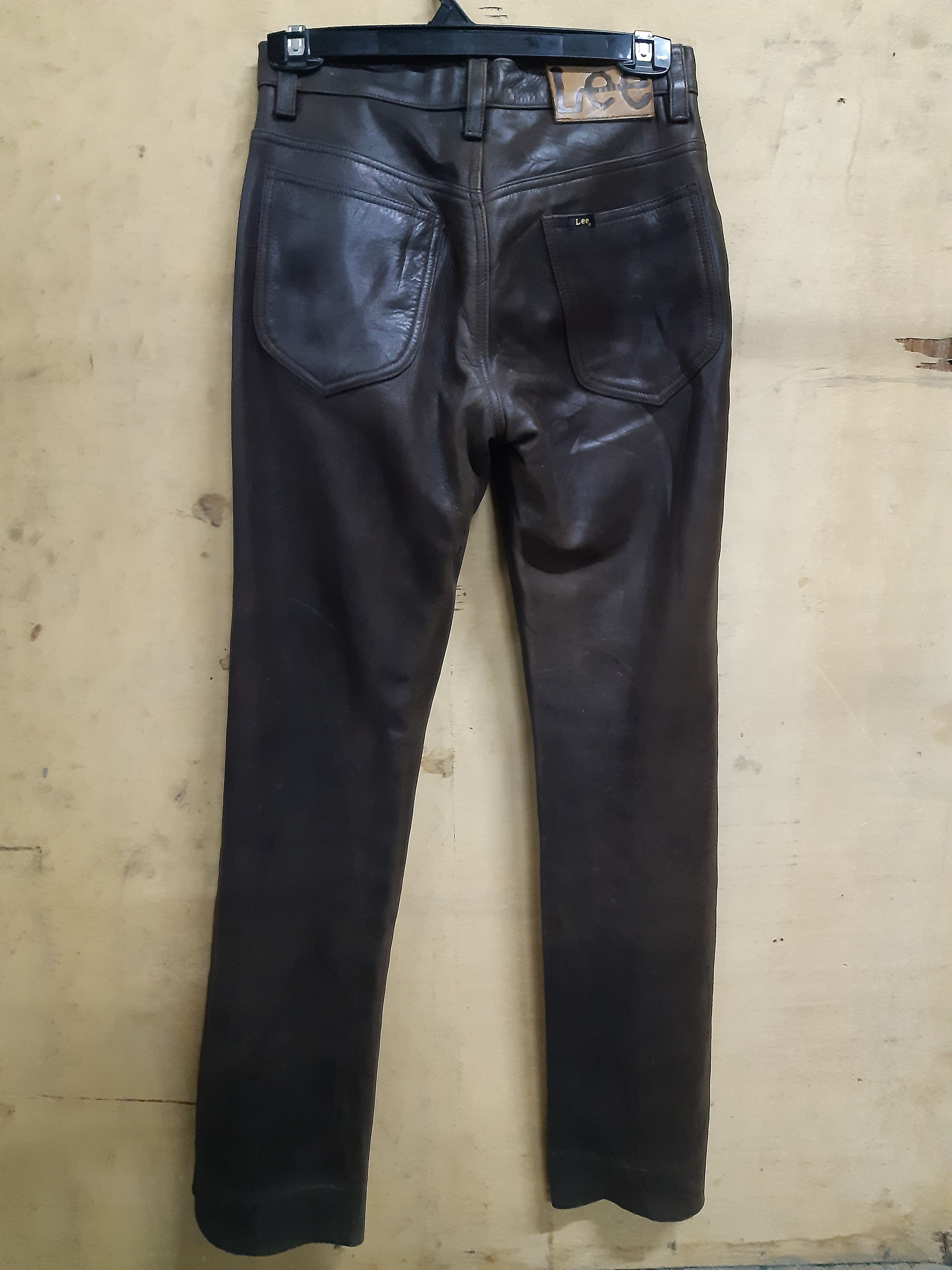 lee leather pants