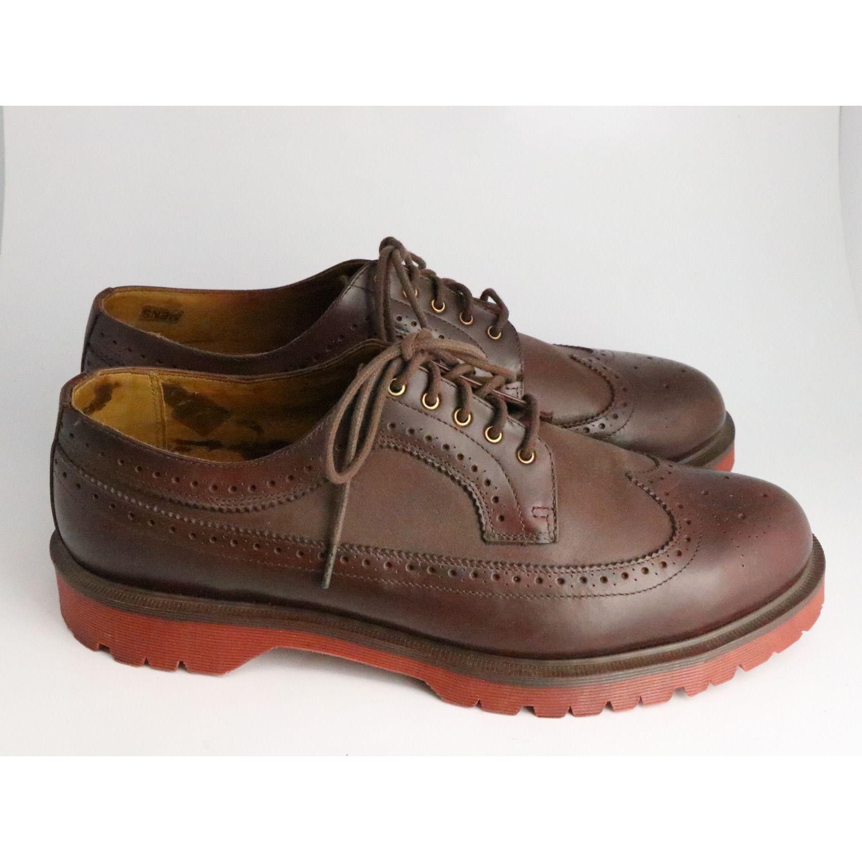 Dr. Martens Dr. Martens Brogue Wingtip Brown Leather Shoes 