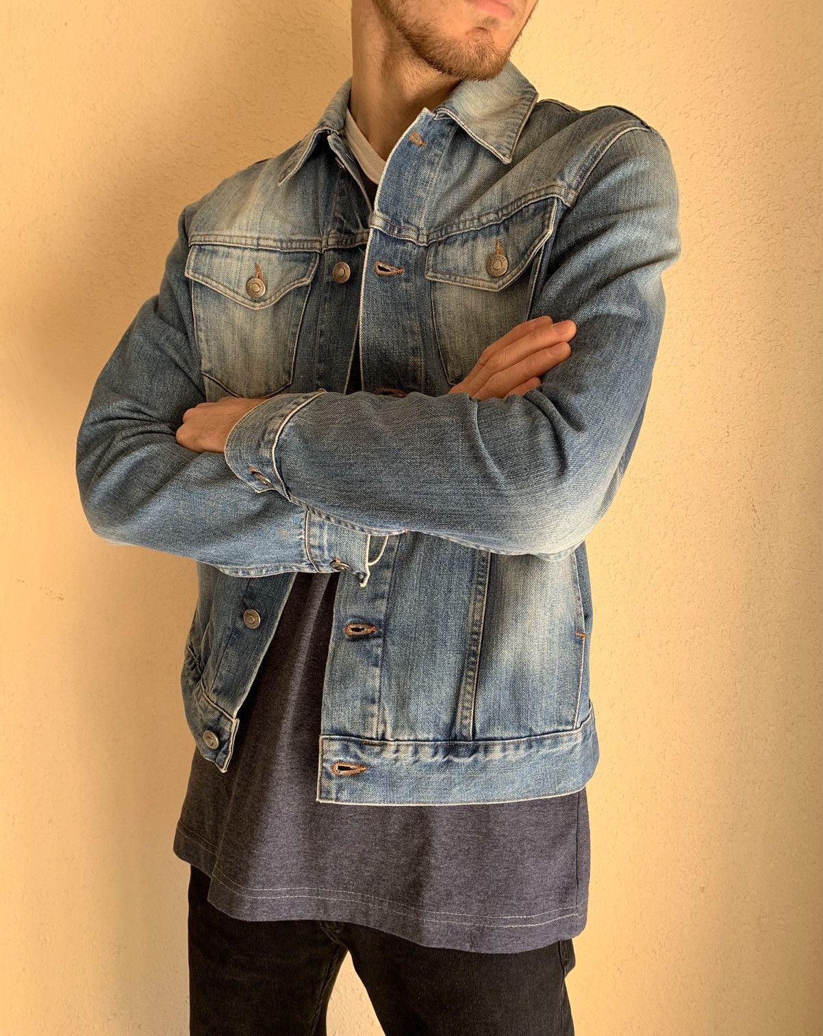 Hugo Boss HUGO BOSS Blue Denim Jacket Size US M / EU 48-50 / 2 - 4 Thumbnail