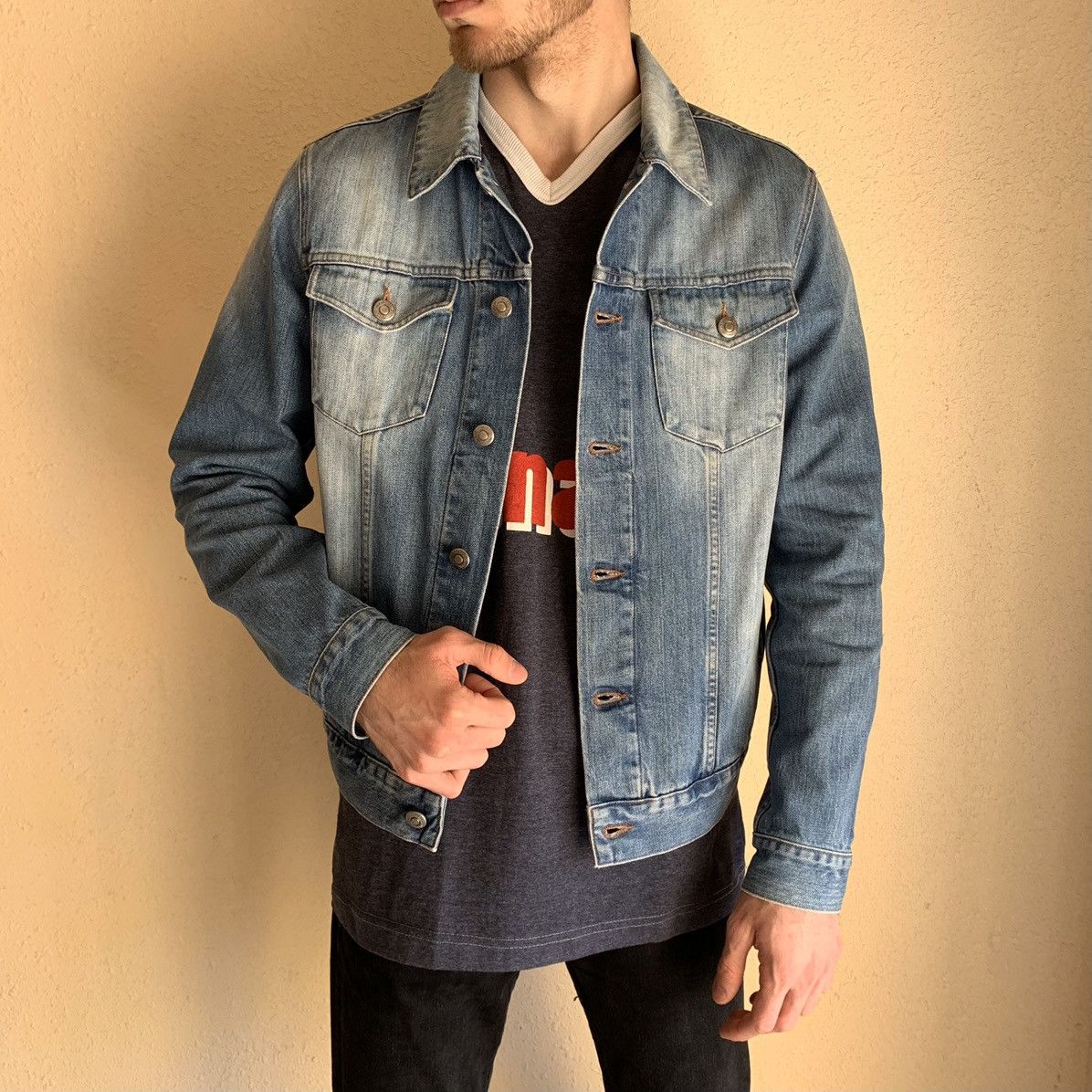 Hugo Boss HUGO BOSS Blue Denim Jacket Size US M / EU 48-50 / 2 - 3 Thumbnail