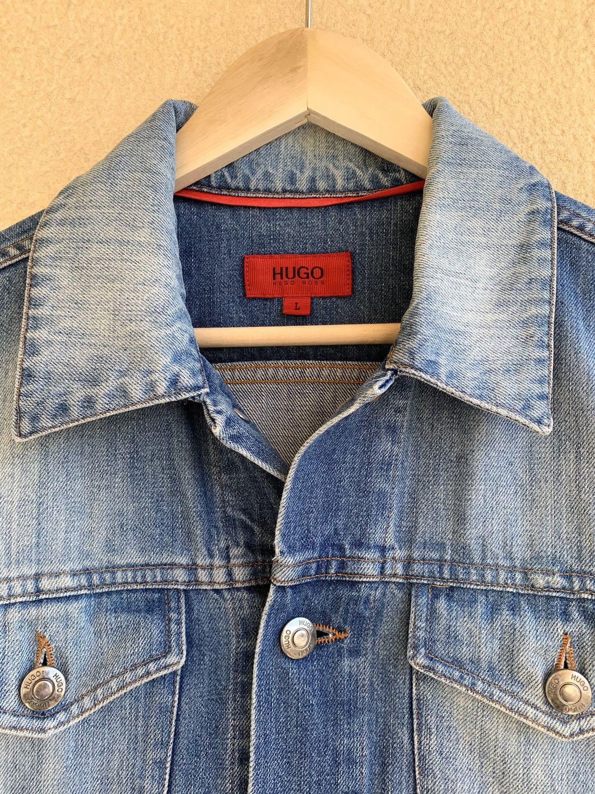 Hugo Boss HUGO BOSS Blue Denim Jacket Size US M / EU 48-50 / 2 - 7 Thumbnail