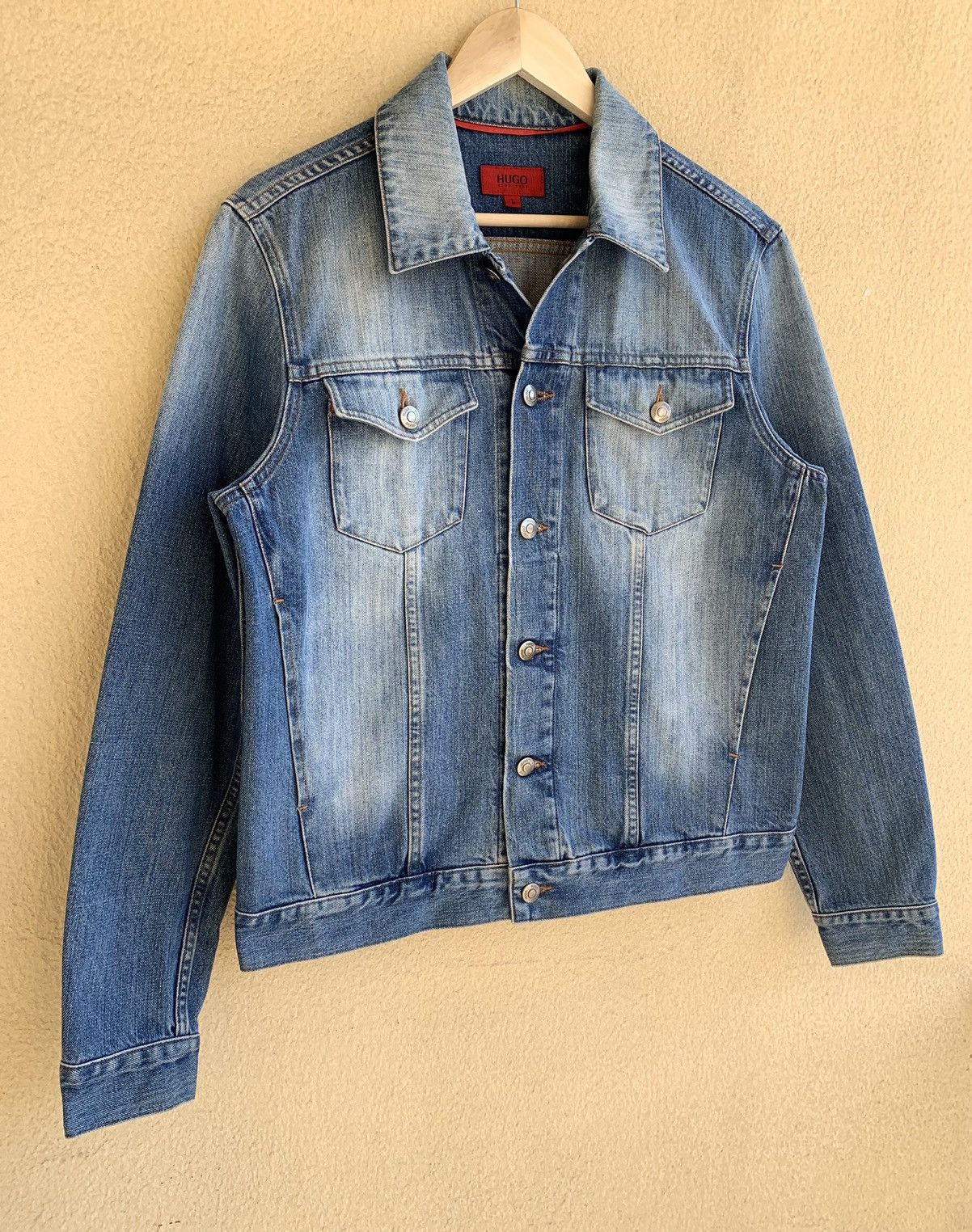 Hugo Boss HUGO BOSS Blue Denim Jacket Size US M / EU 48-50 / 2 - 5 Thumbnail