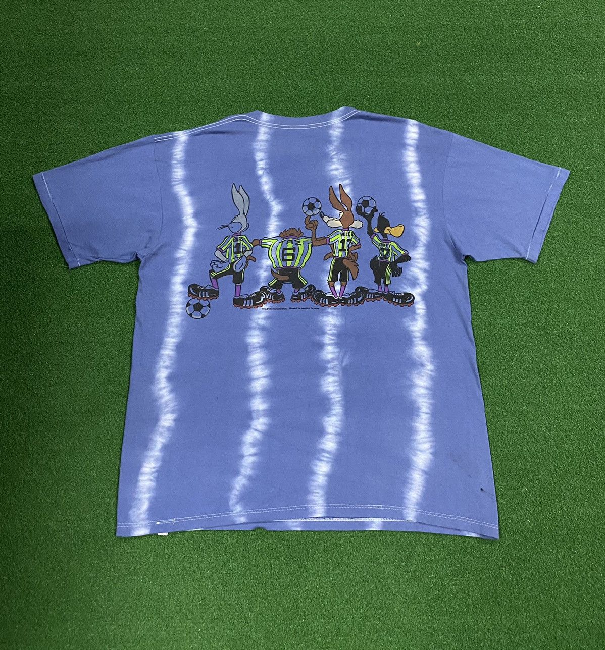 Vintage × Warner Bros VINTAGE 1994 TAZMANIA RUNNERS TIE DYE T SHIRT #SKU-A450 DP1 Size US XXL / EU 58 / 5 - 5 Thumbnail
