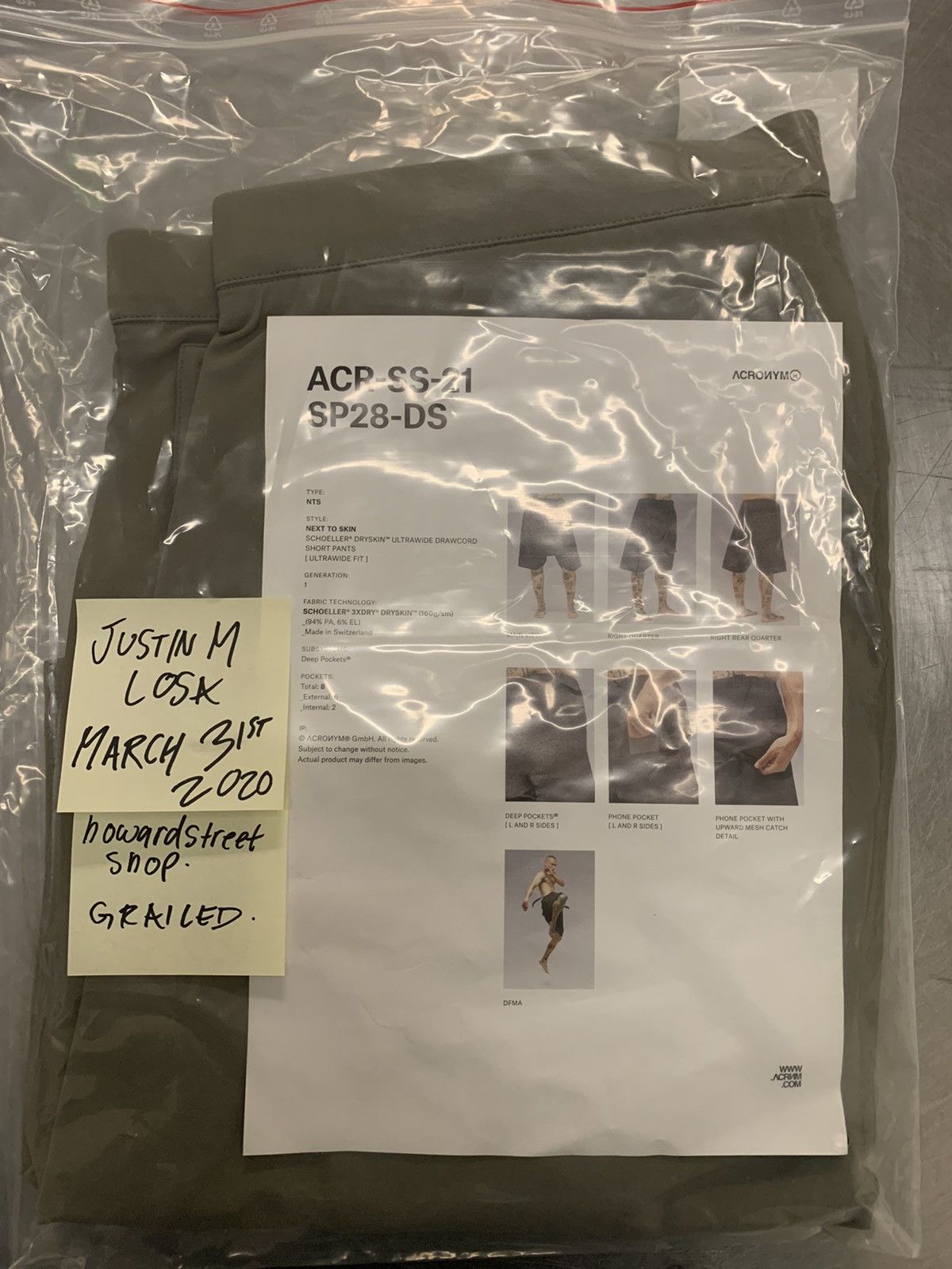 Acronym Acronym SP28-DS size S (rare size) ALPHA GREEN | Grailed