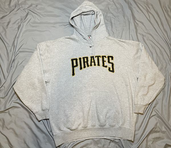 Nike, Shirts, Vintage 200s Nike Pittsburgh Pirates Mlb Center Swoosh  Hooded Sweatshirt