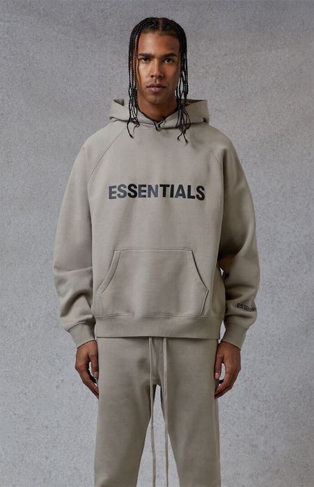 Fear of god essentials olive online hoodie