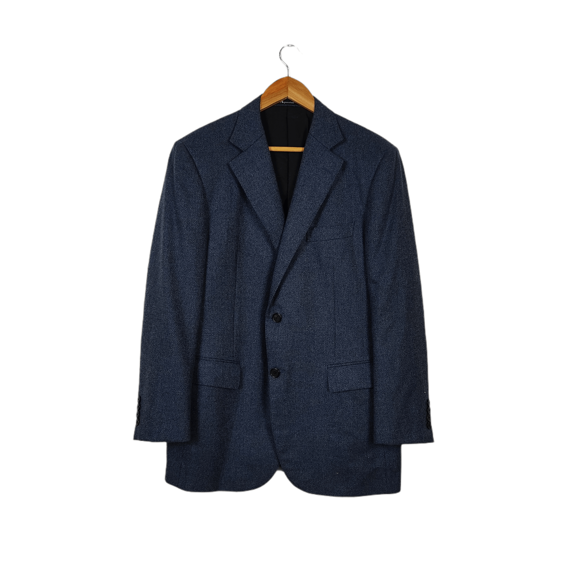 Aquascutum × Japanese Brand AQUASCUTUM Cashmere Blue Blazer Size 38R - 1 Thumbnail