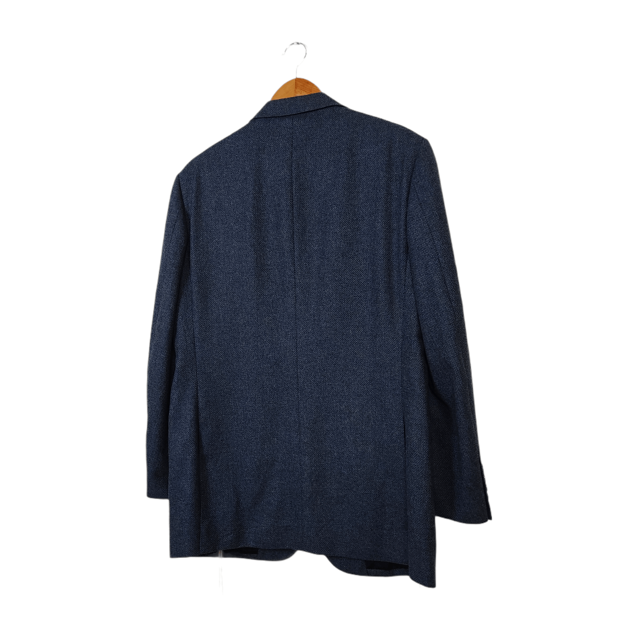 Aquascutum × Japanese Brand AQUASCUTUM Cashmere Blue Blazer Size 38R - 8 Thumbnail