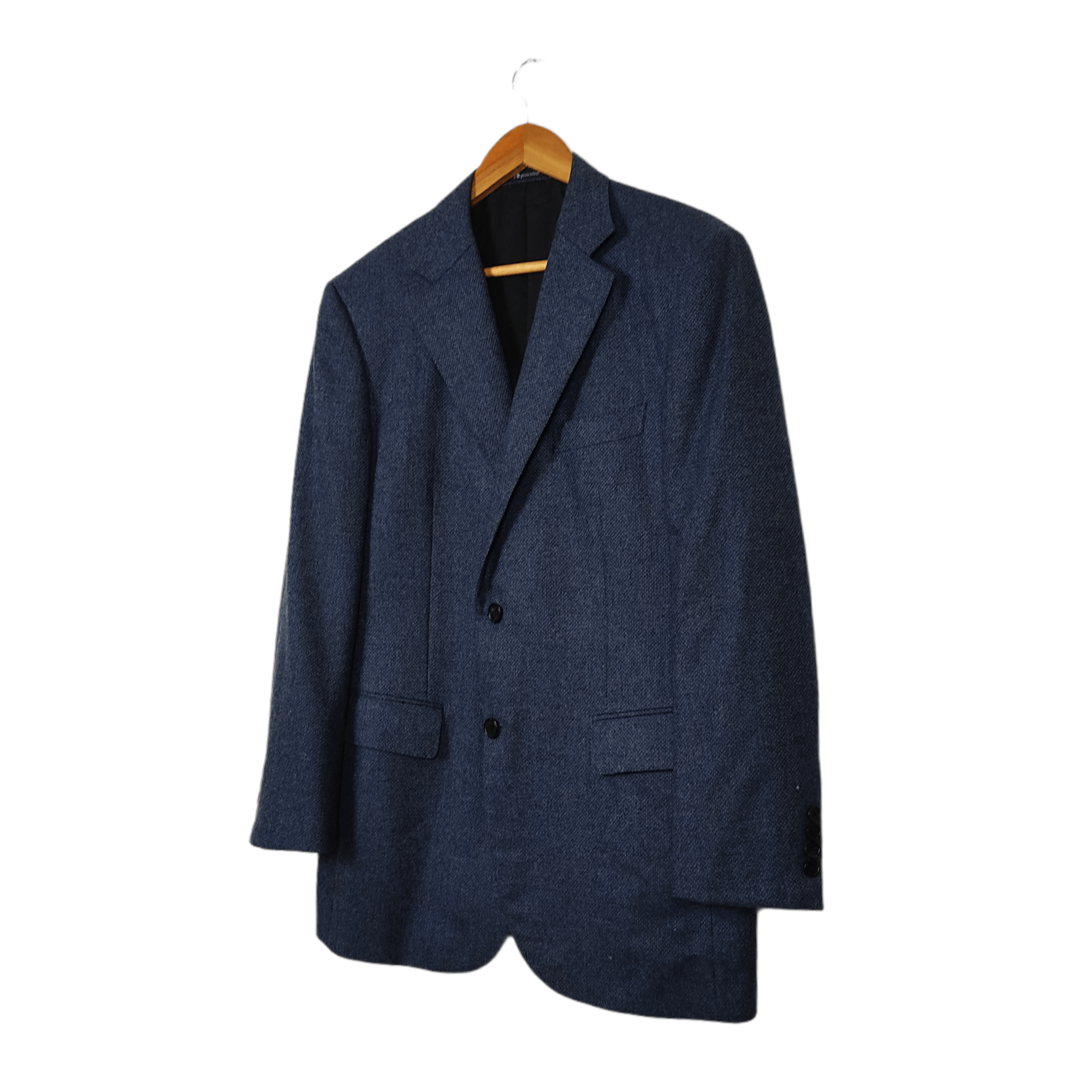 Aquascutum × Japanese Brand AQUASCUTUM Cashmere Blue Blazer Size 38R - 5 Thumbnail