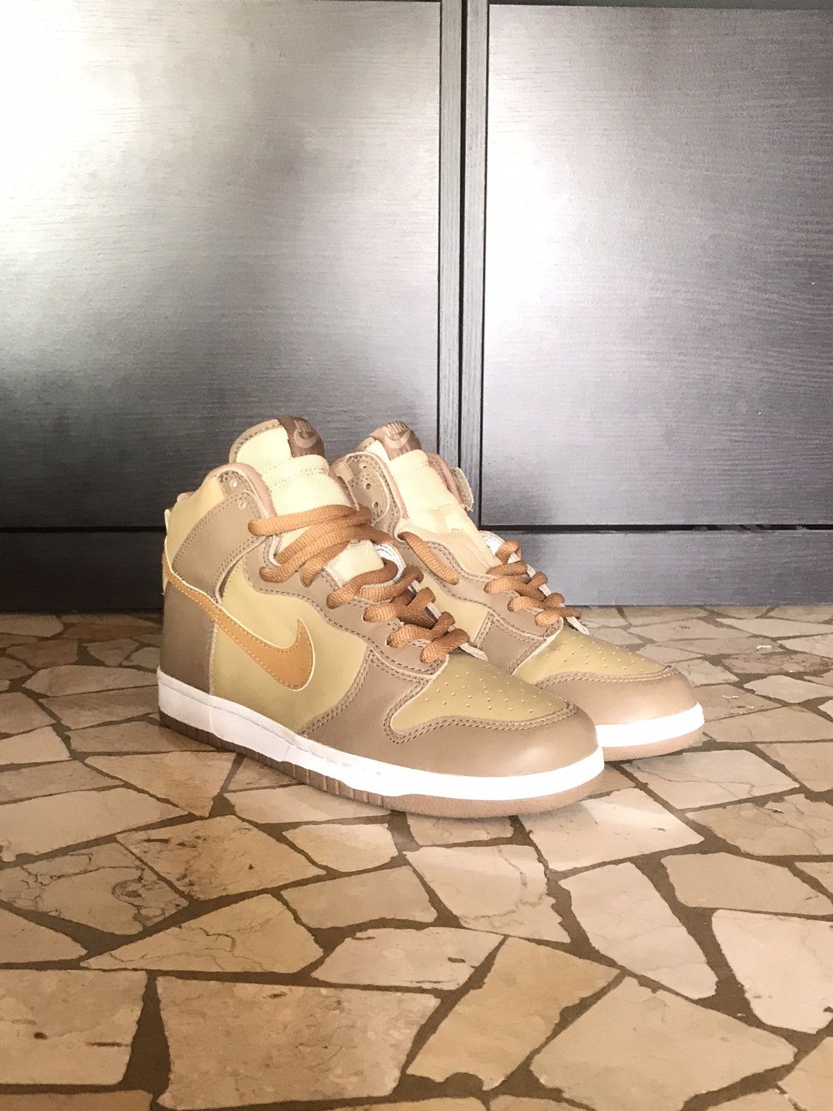 Vintage Nike Dunk High 10 | Grailed 2003 DUNK HIGH UNSTUSSY HAY/MAPLE