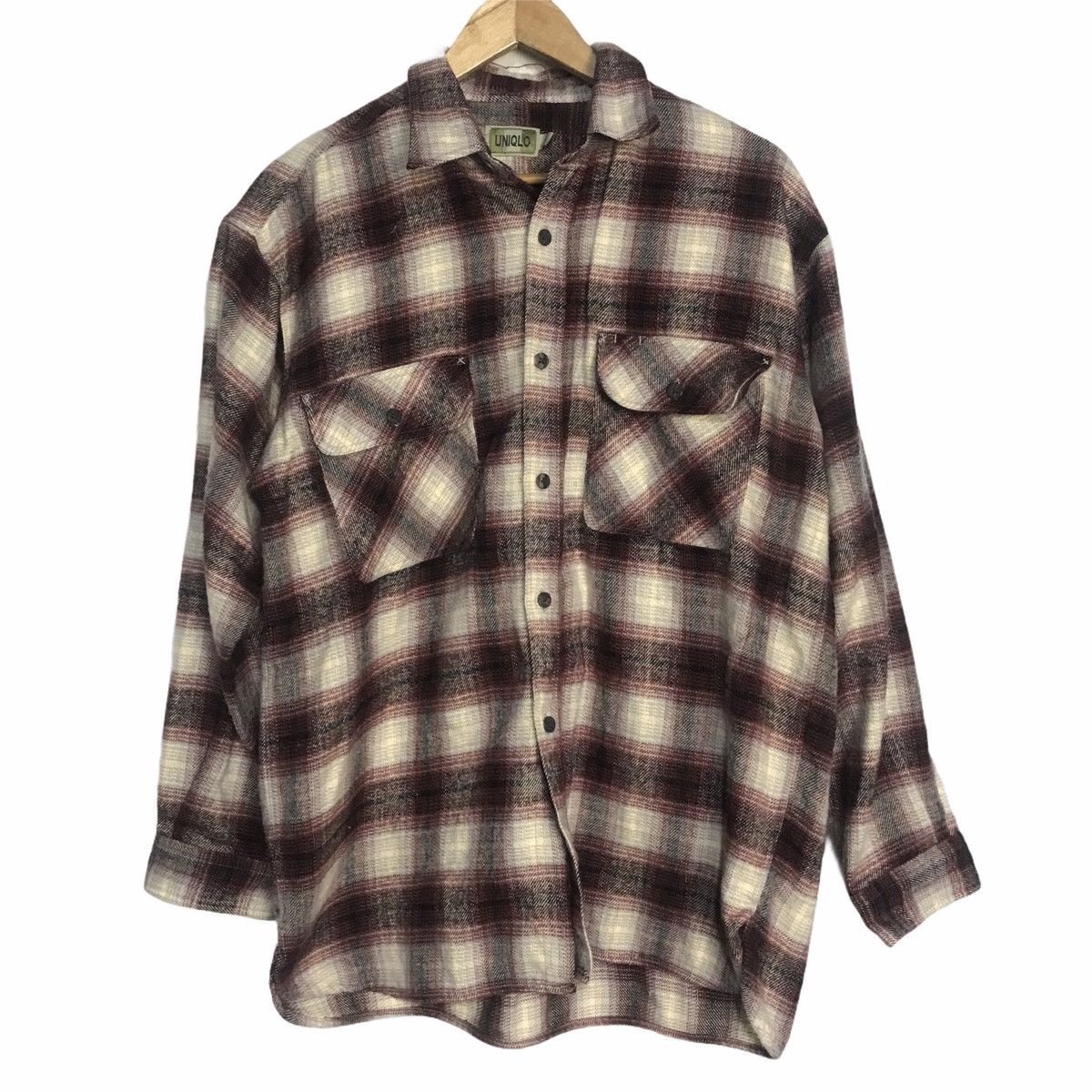Vintage uniqlo wool flannel