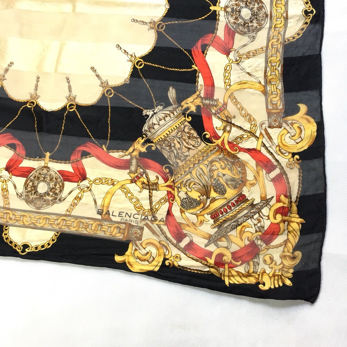 Balenciaga Balenciaga Silk Scarf Size ONE SIZE - 3 Thumbnail