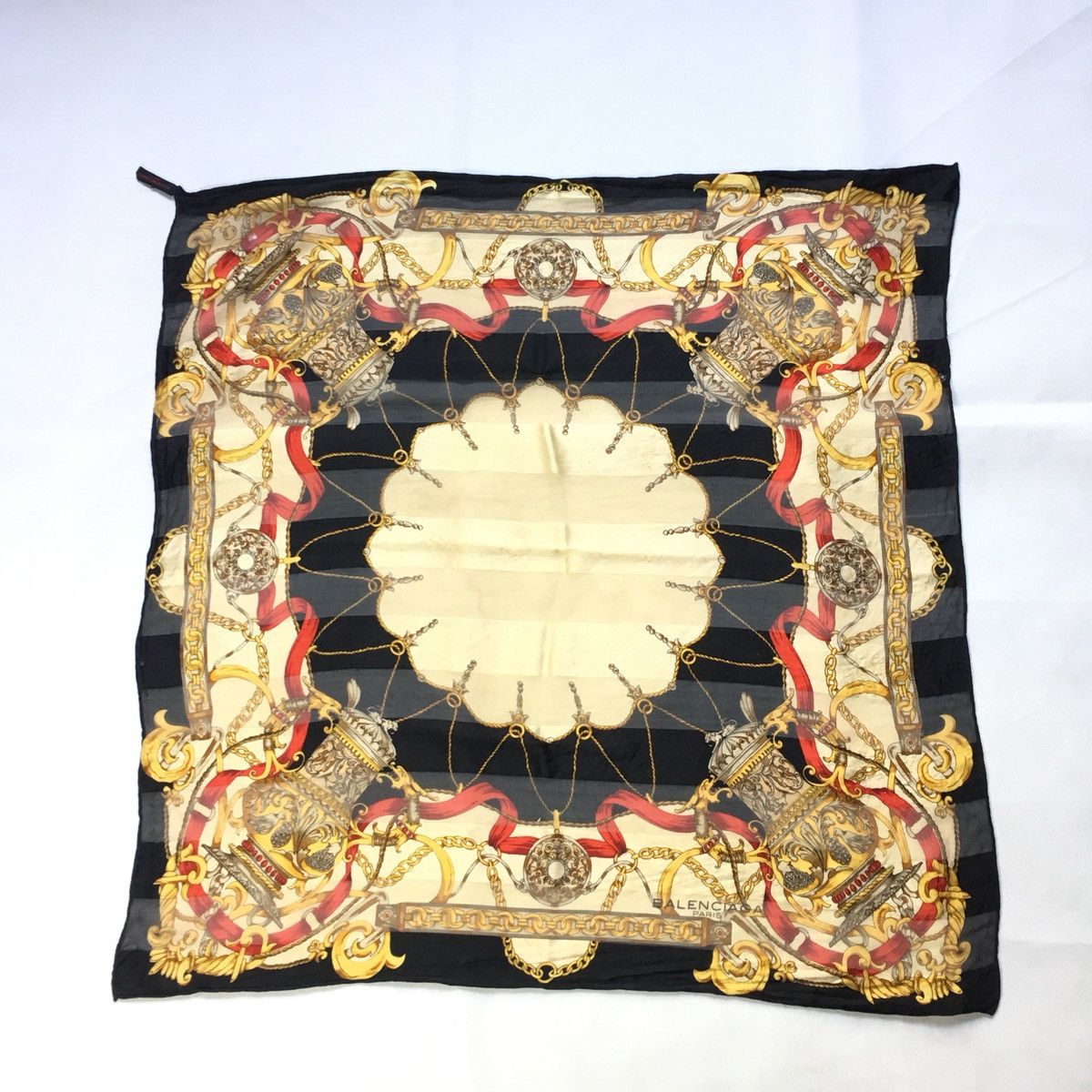 Balenciaga Balenciaga Silk Scarf Size ONE SIZE - 1 Thumbnail