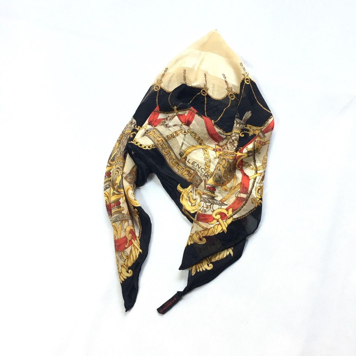 Balenciaga Balenciaga Silk Scarf Size ONE SIZE - 12 Thumbnail