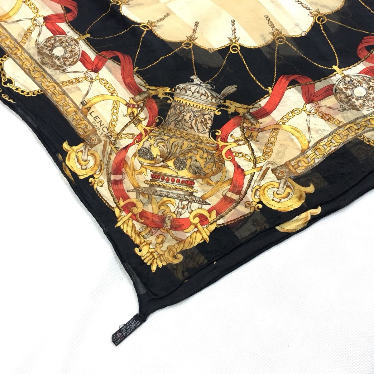 Balenciaga Balenciaga Silk Scarf Size ONE SIZE - 2 Thumbnail