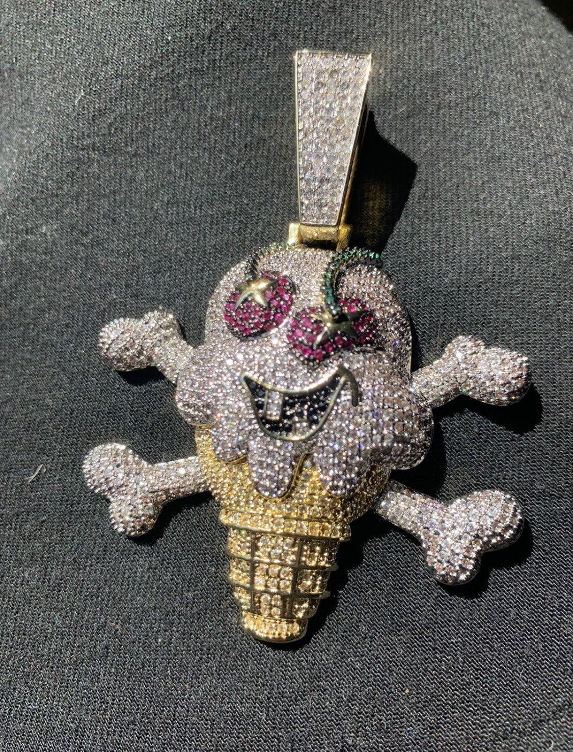 BBC Icecream Pendant & 22” Franco Chain