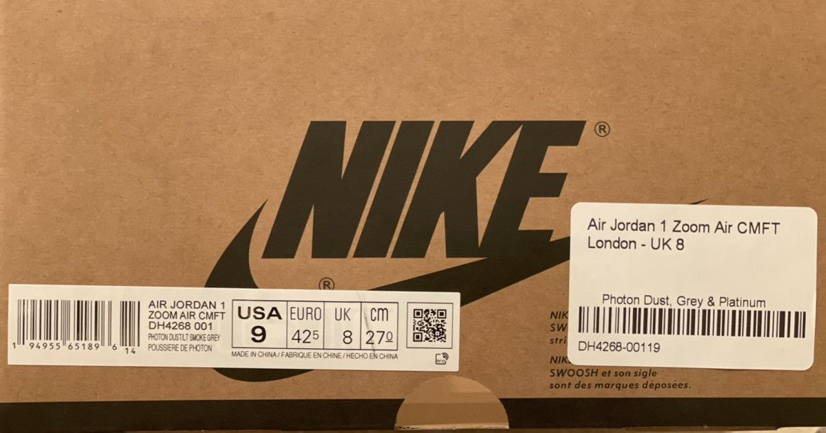 Jordan Brand Jordan 1 High Zoom Air CMFT London Size US 9 / EU 42 - 10 Thumbnail