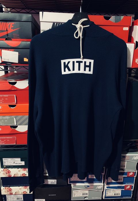 Kith calux waffle on sale hoodie