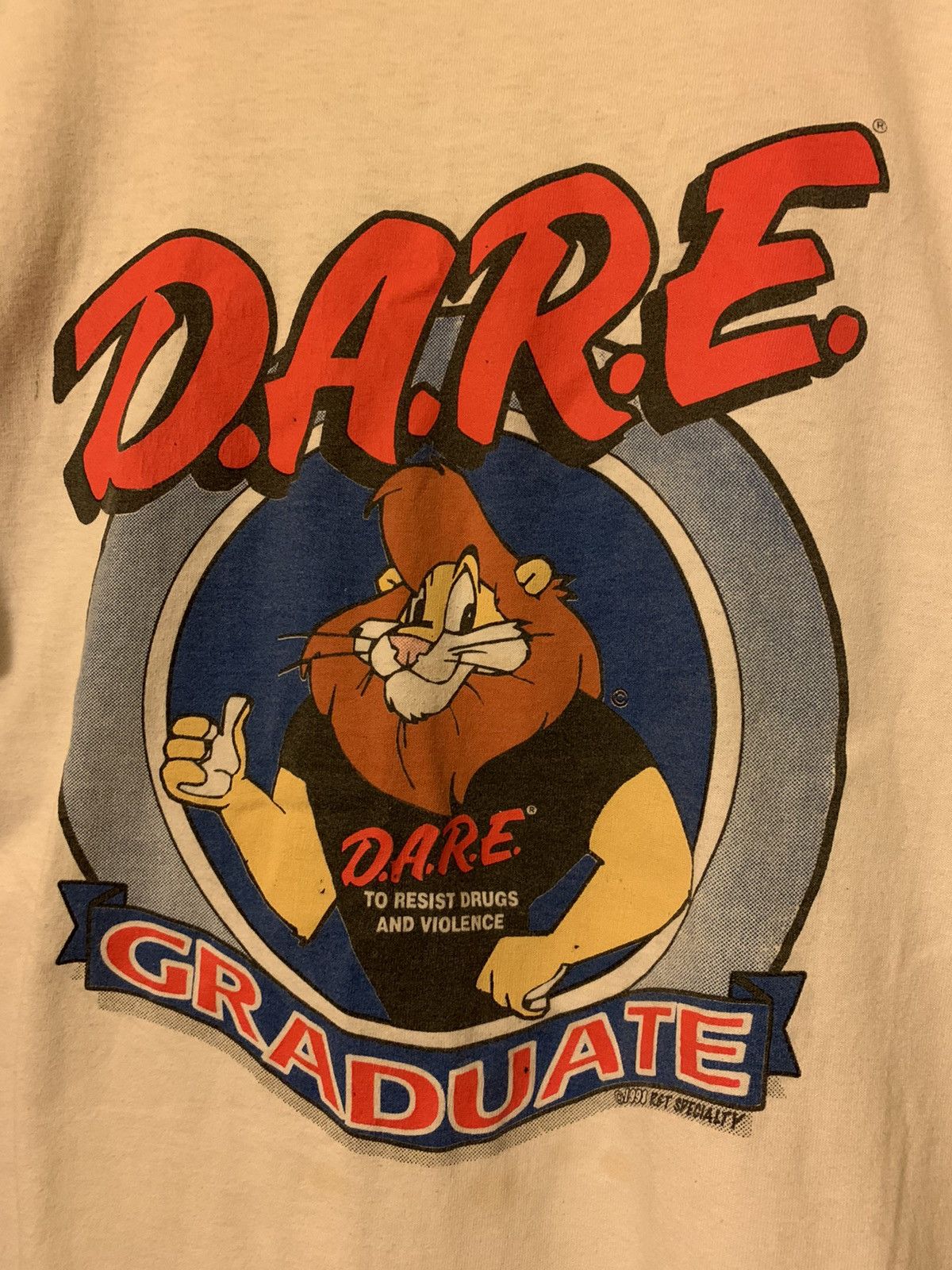 D.A.R.E × Vintage *RARE* Vintage 1998 D.A.R.E. Graduate T-Shirt Size US L / EU 52-54 / 3 - 2 Thumbnail