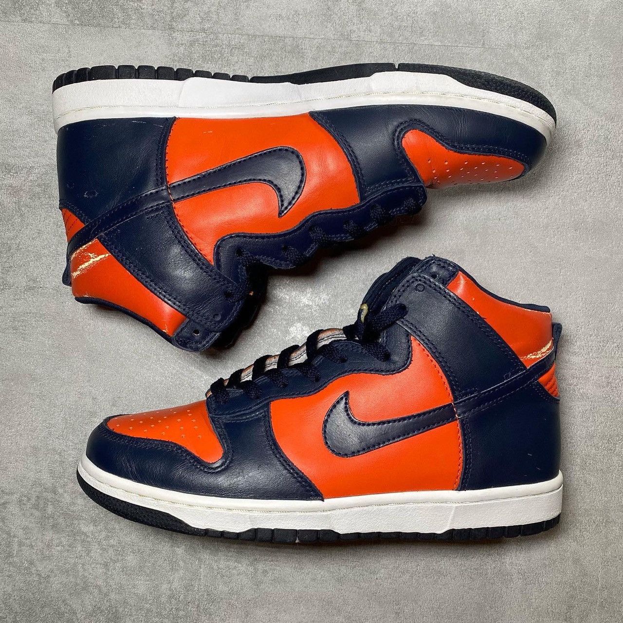 Nike Dunk High Obsidian College Orange | Grailed
