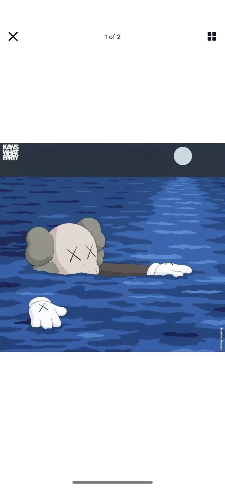 KAWS ポスター TIDE Brooklyn Museum ×2