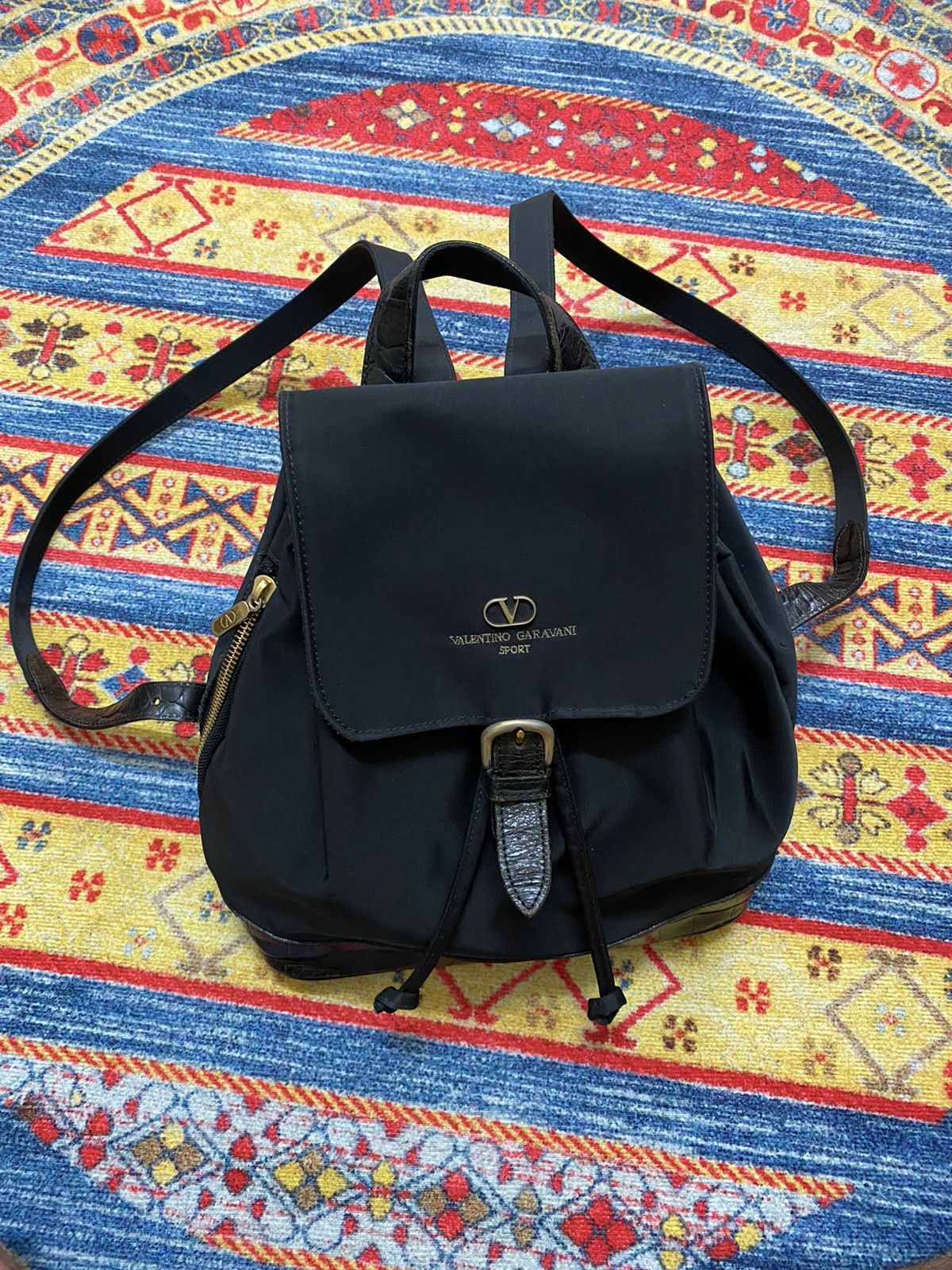 VALENTINO VALENTINO GARAVANI - FABRIC BACKPACK WITH LOGO – Baltini