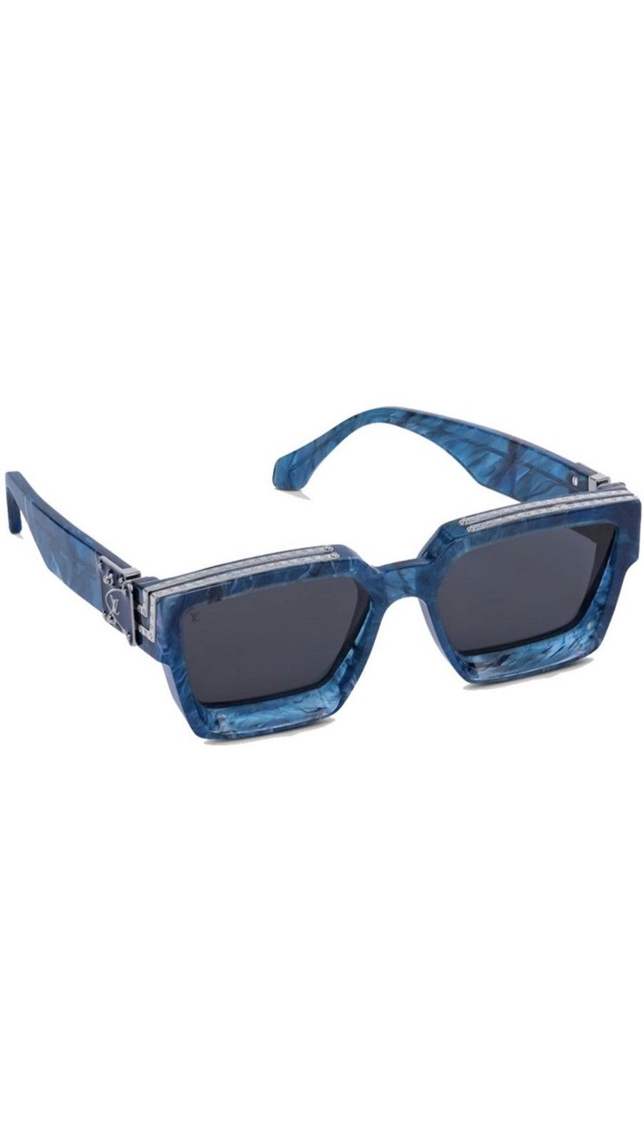 Louis Vuitton Z1560E Blue Marble Millionaires 1.1 Sunglasses ref.382458 -  Joli Closet