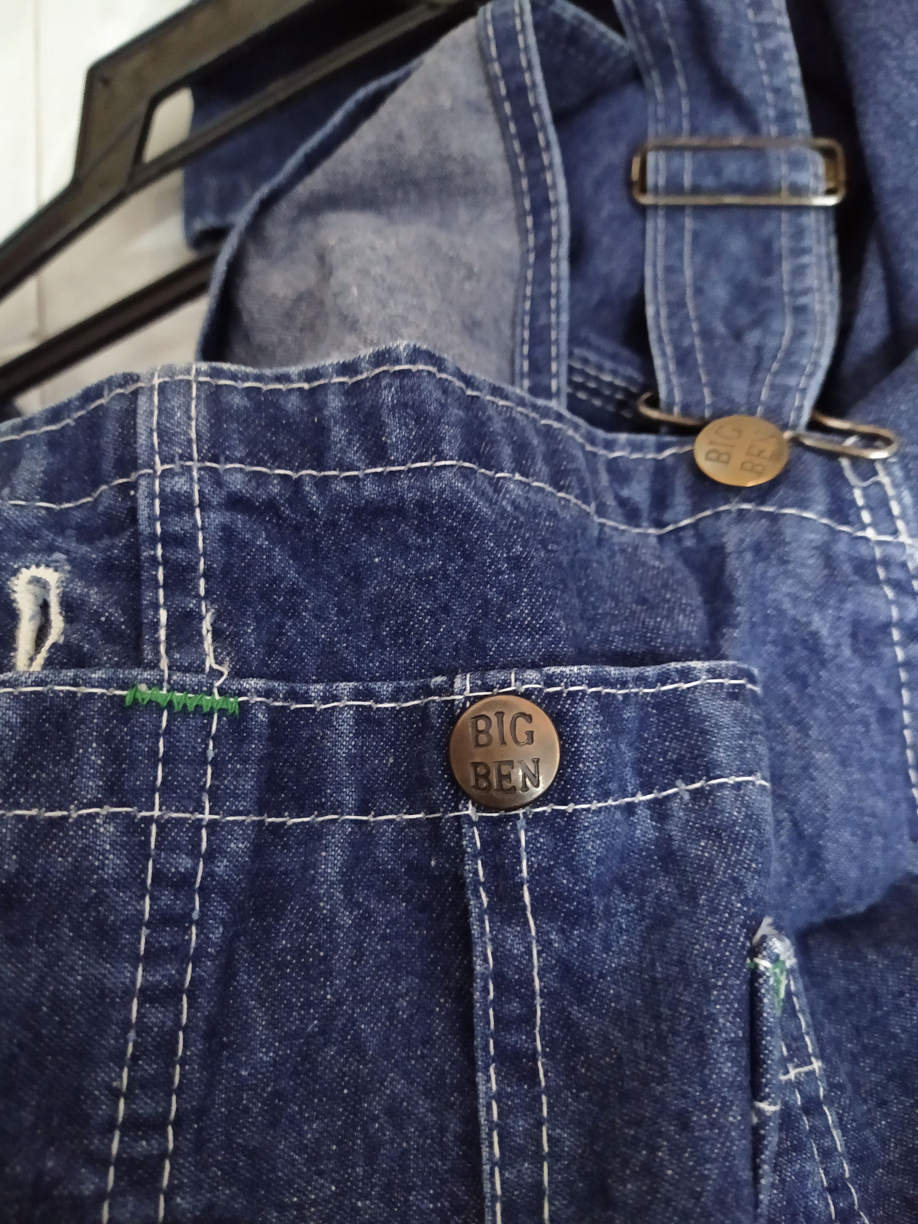 Vintage VTG BIG BEN OVERALLS JUMPSUIT DENIM (B928) Size US 44 / EU 60 - 4 Thumbnail