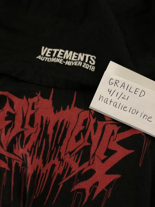 Vetements automne clearance hiver 2018 hoodie