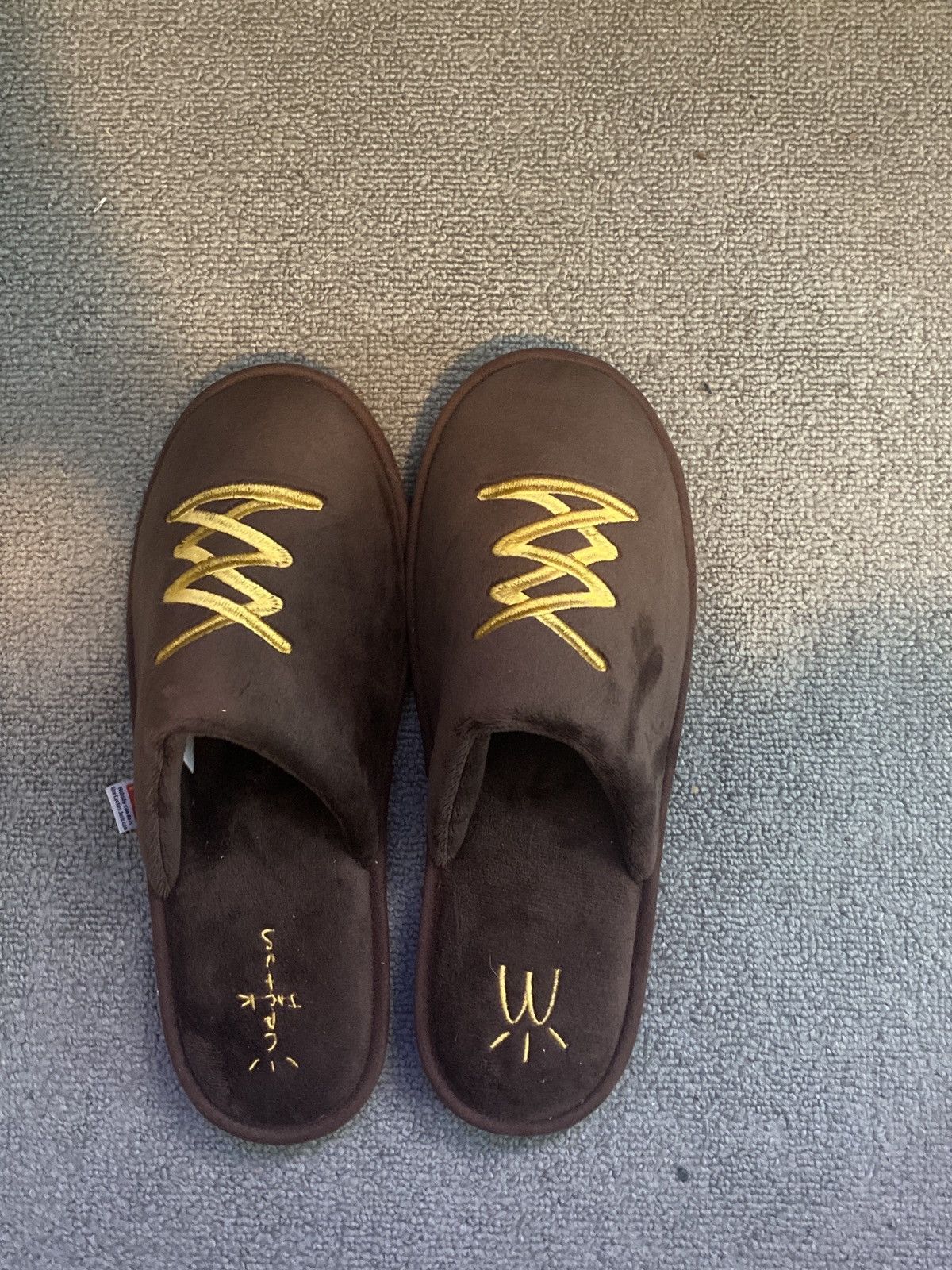 Travis Scott X McDonalds Cactus Jack CJ House Slippers Brown Size