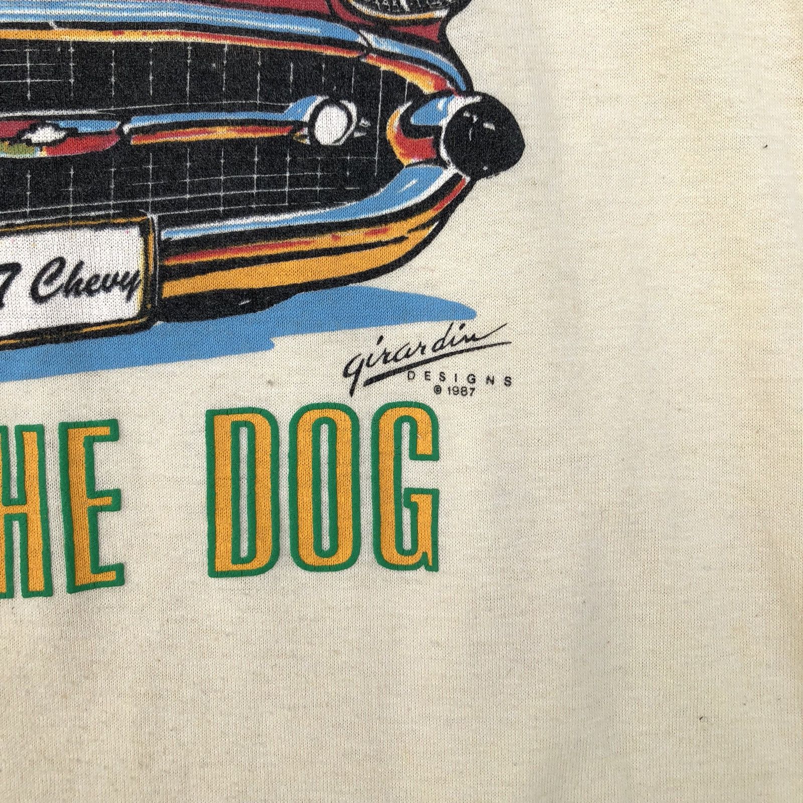 Jerzees × Vintage Vintage Beware Of The Dog T Shirt Size US XL / EU 56 / 4 - 7 Thumbnail