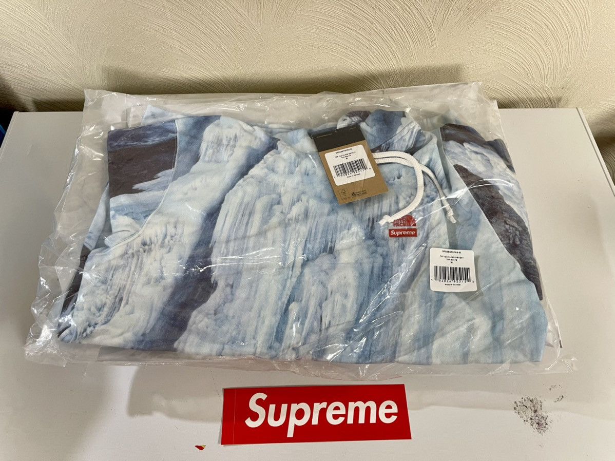 Supreme x The North Face Ice Climb Hooded Sweatshirt Sz M 