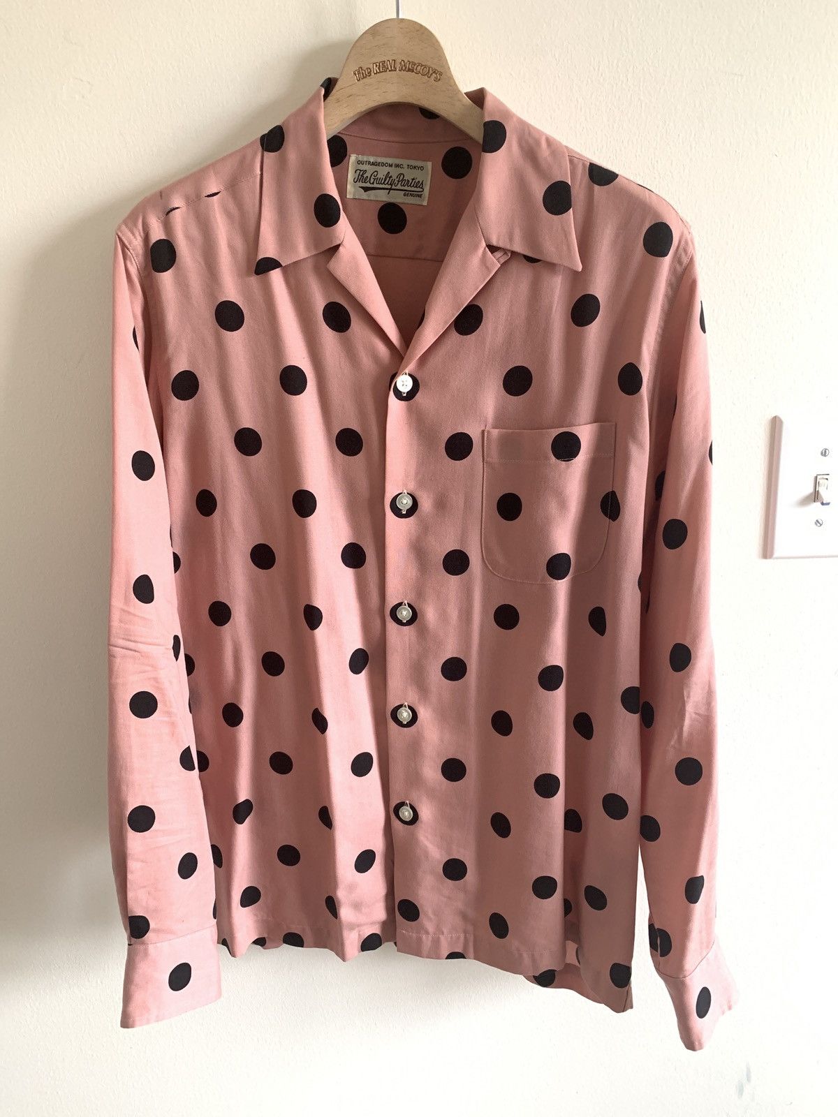 WACKO MARIA DOT PATTERN SHIRT Ｌ55 WACKO MARIA DOT PATTERN SHIRT L55