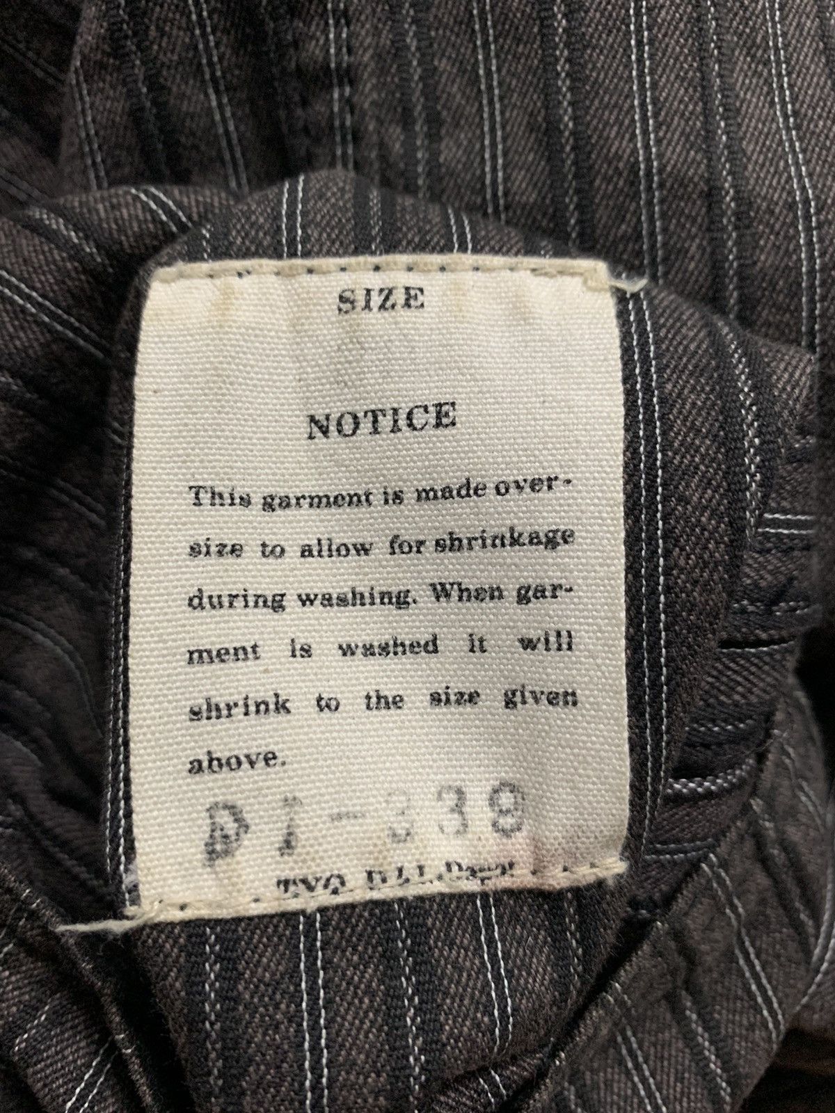 Comme des Garcons 🇯🇵Tokyo Japan Dry Bones Herringbone Workwear Chore Jacket Size US M / EU 48-50 / 2 - 5 Thumbnail
