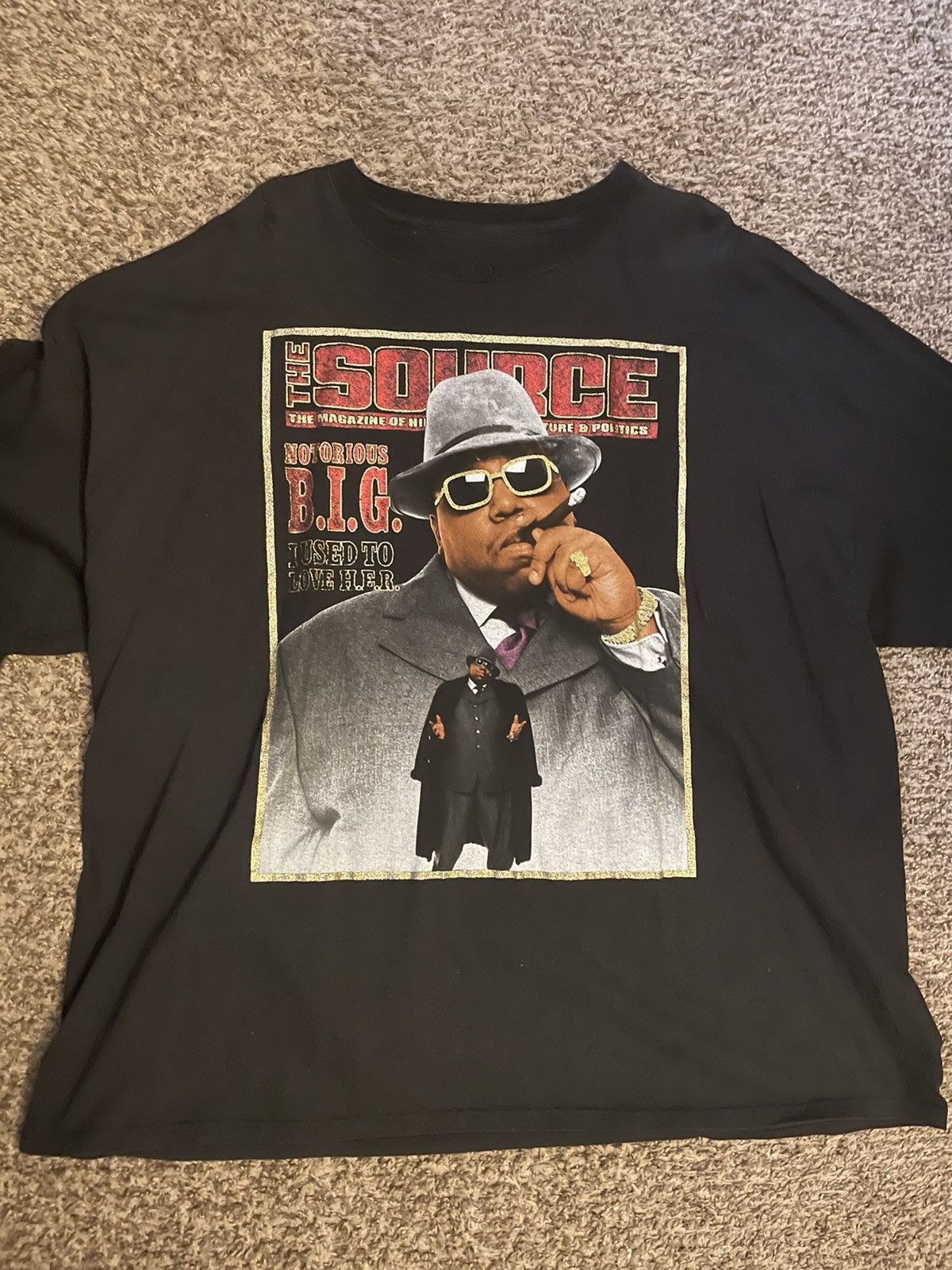 Notorious Big × Rap Tees Notorious BIG Source Magazine T Notorious Big × Rap Tees Notorious BIG Source Magazine T