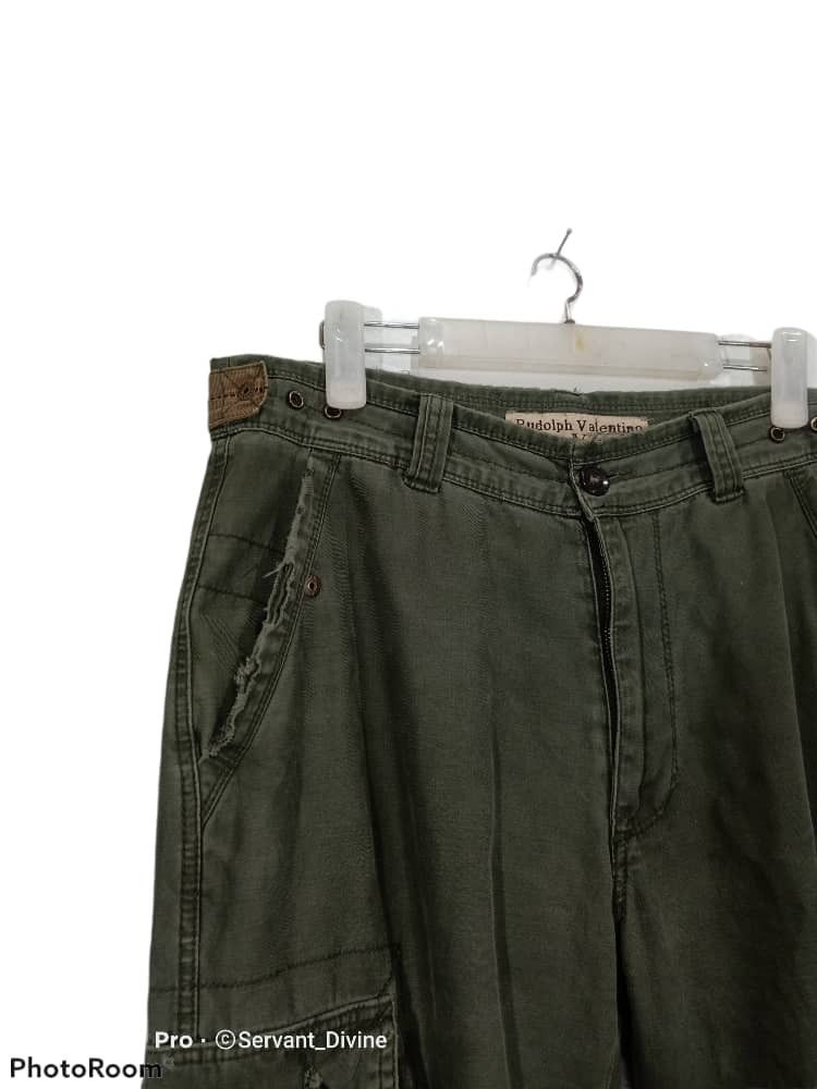 Valentino × Vintage RUDOLPH VALENTINO cargo army olive green tactical pant Size US 30 / EU 46 - 5 Thumbnail
