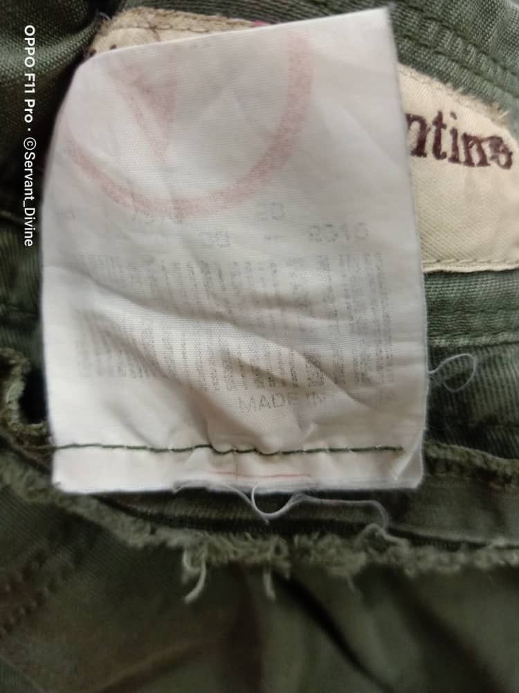 Valentino × Vintage RUDOLPH VALENTINO cargo army olive green tactical pant Size US 30 / EU 46 - 10 Thumbnail