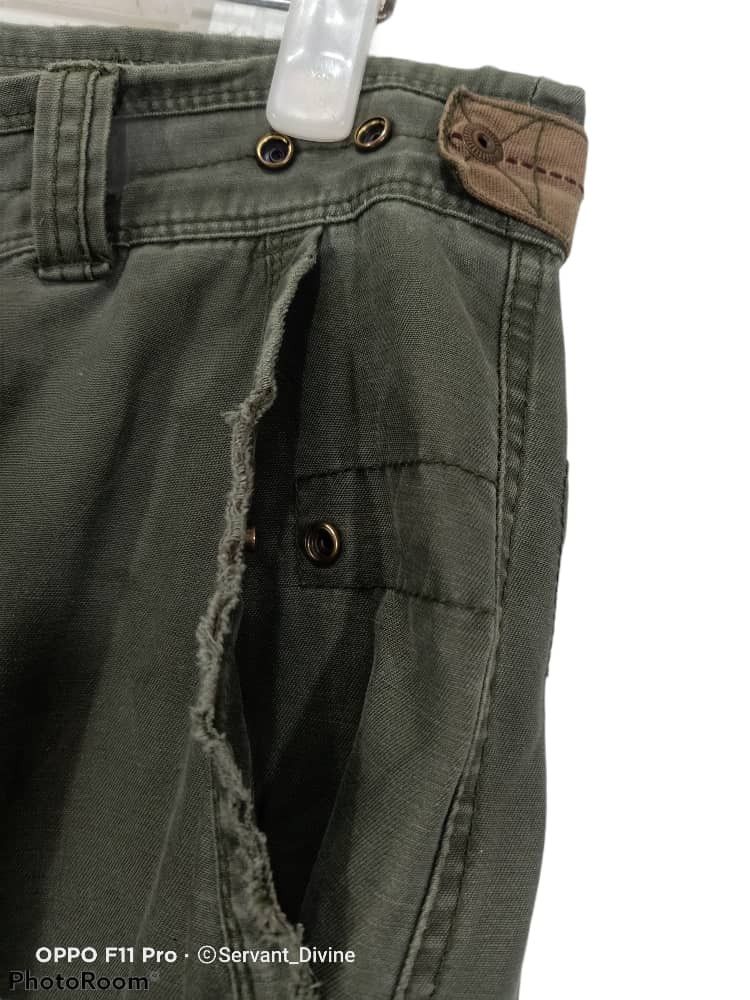 Valentino × Vintage RUDOLPH VALENTINO cargo army olive green tactical pant Size US 30 / EU 46 - 6 Thumbnail