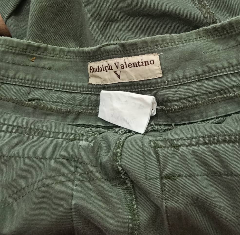 Valentino × Vintage RUDOLPH VALENTINO cargo army olive green tactical pant Size US 30 / EU 46 - 13 Thumbnail