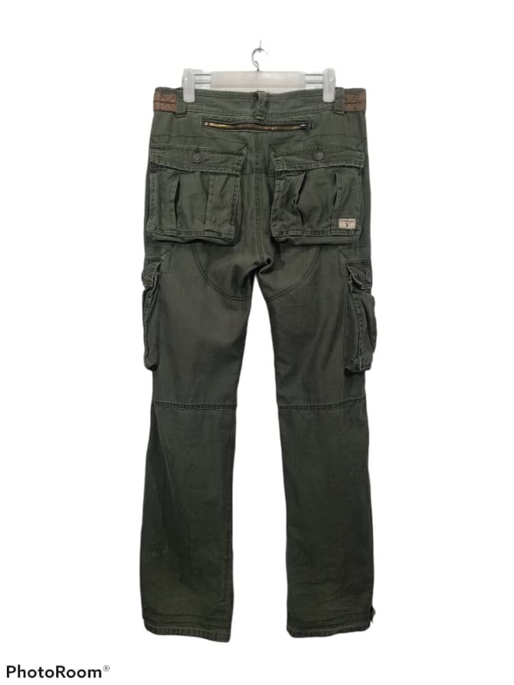 Valentino × Vintage RUDOLPH VALENTINO cargo army olive green tactical pant Size US 30 / EU 46 - 2 Thumbnail