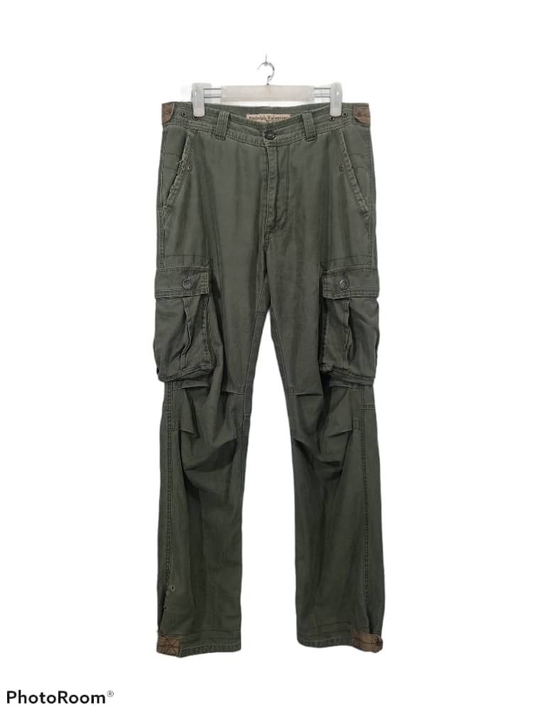 Valentino × Vintage RUDOLPH VALENTINO cargo army olive green tactical pant Size US 30 / EU 46 - 1 Thumbnail