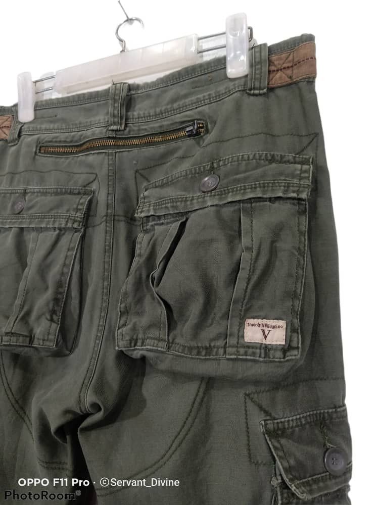 Valentino × Vintage RUDOLPH VALENTINO cargo army olive green tactical pant Size US 30 / EU 46 - 3 Thumbnail