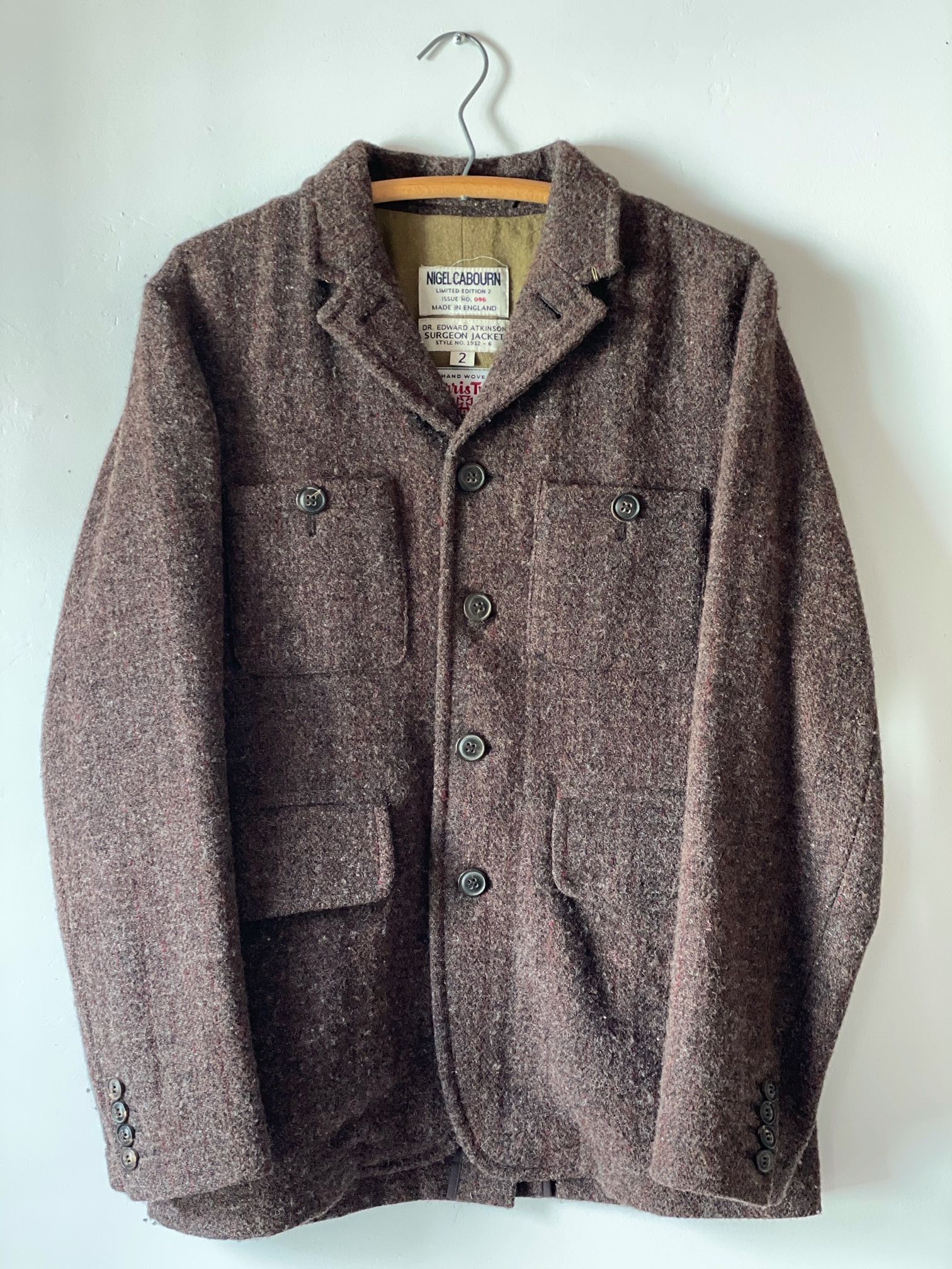 Nigel Cabourn Edward Atkinson Limited Edition Harris Tweed Surgeon Jacket |  Grailed