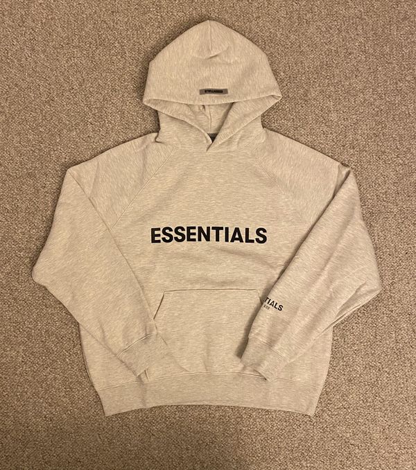 Fear of God Essentials 3D Silicon Applique Pullover Hoodie String