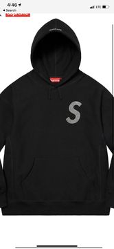 Supreme s best sale logo hoodie black